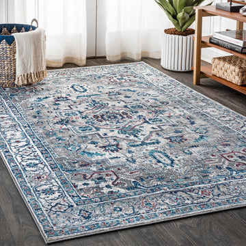 Edison modern Persian Vintage Medallion Area Rug